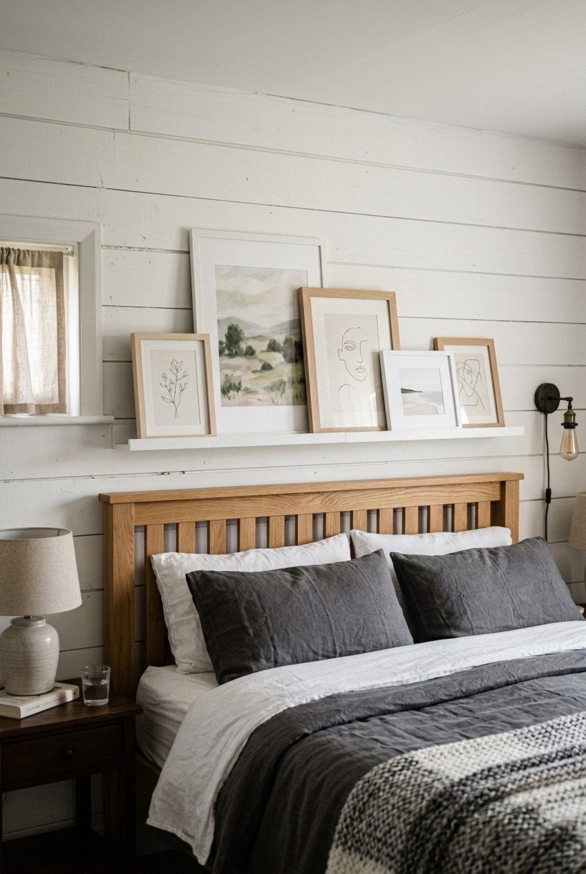 A Leaning Gallery On A Picture Ledge