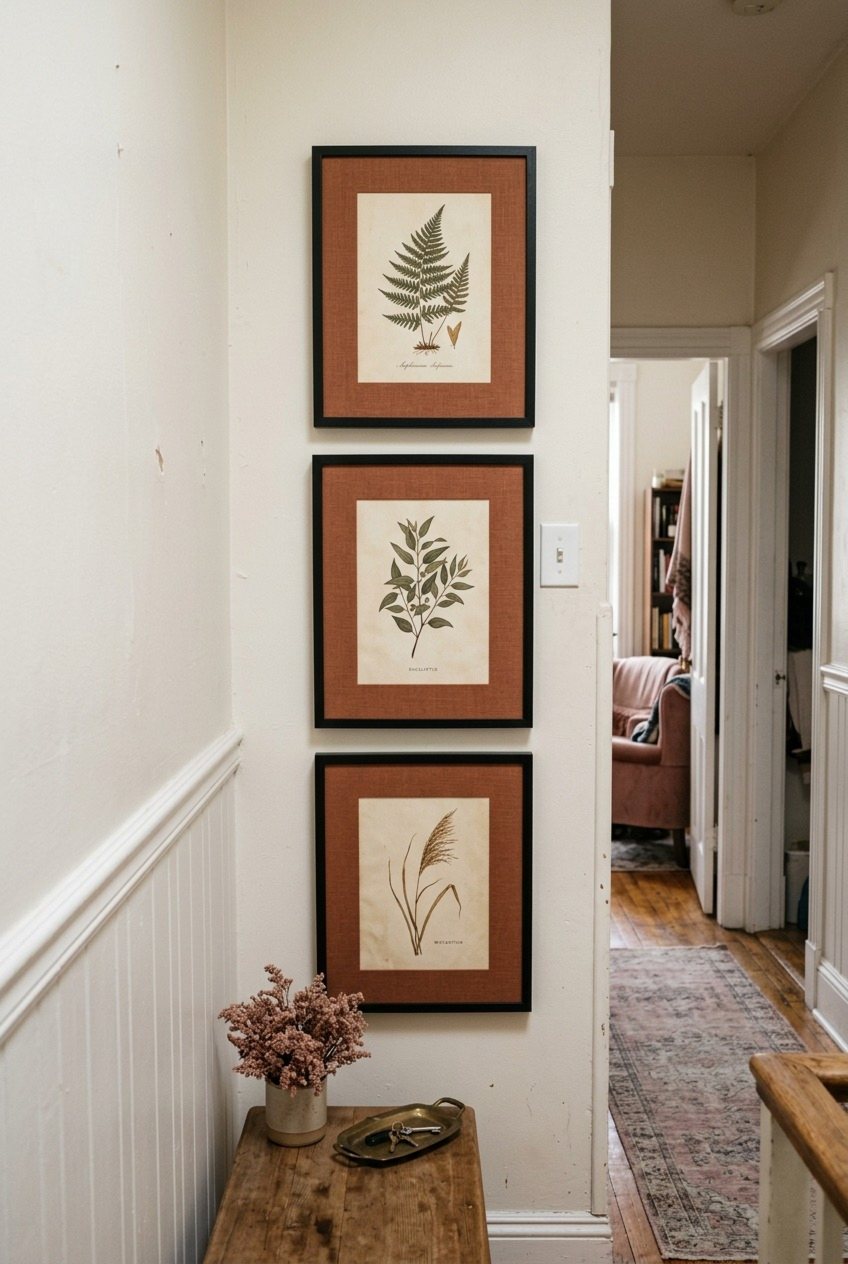 Stacked Vertical Trio In A Tight Corner Nook